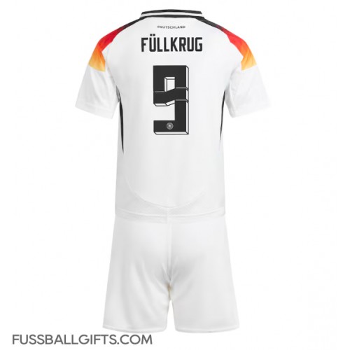 Deutschland Niclas Fullkrug #9 Fußballbekleidung Heimtrikot Kinder EM 2024 Kurzarm (+ kurze hosen)